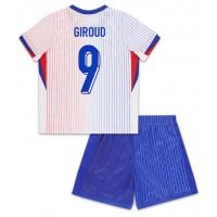 Frankrike Olivier Giroud #9 Bortadräkt Barn EM 2024 Kortärmad (+ Korta byxor)